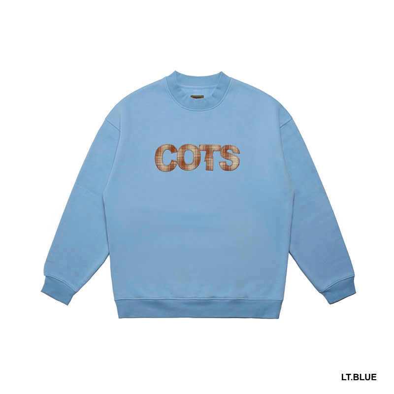 COTS(コッツ)/ CHECK LOGO CREWNECK -3.COLOR-