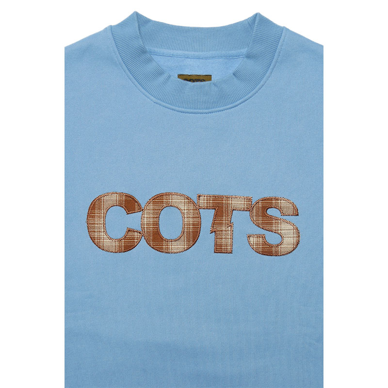 COTS(コッツ)/ CHECK LOGO CREWNECK -3.COLOR-