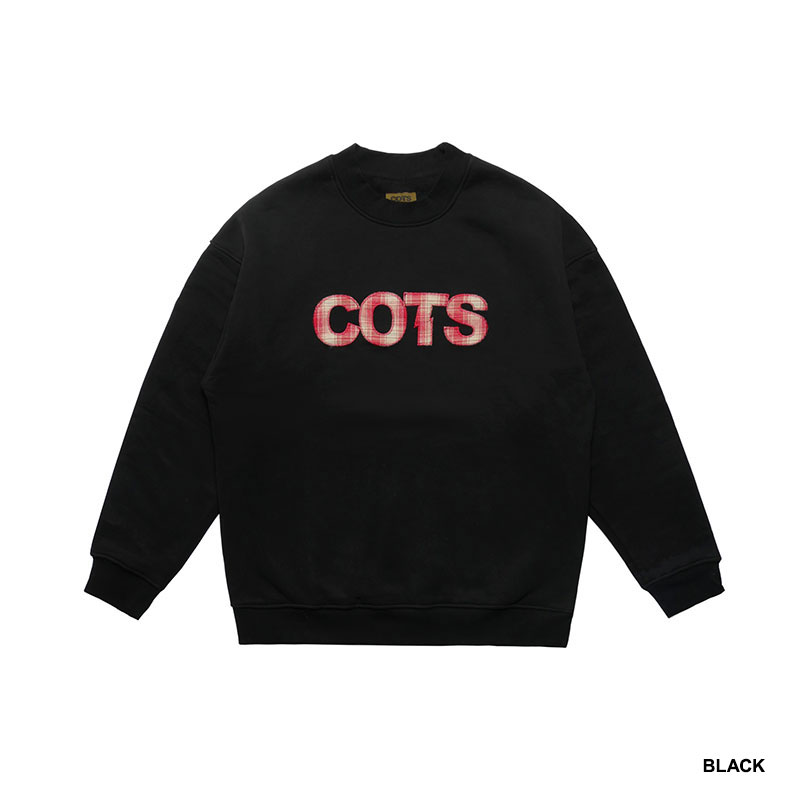 COTS(コッツ)/ CHECK LOGO CREWNECK -3.COLOR-