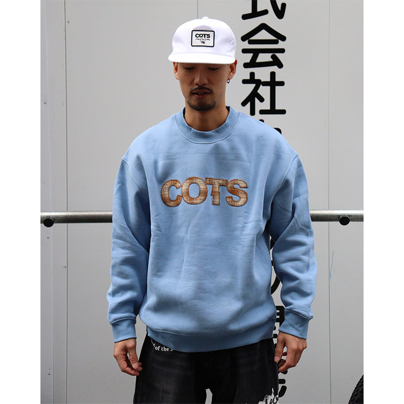 COTS(コッツ)/ CHECK LOGO CREWNECK -3.COLOR-
