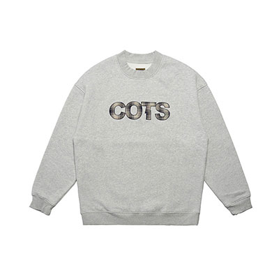 COTS(コッツ)/ CHECK LOGO CREWNECK -3.COLOR-
