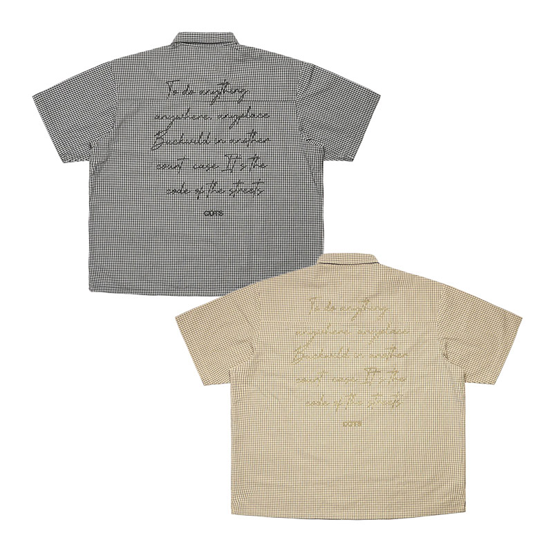 COTS(コッツ)/ MESSAGE CHECK SHIRT -2.COLOR-