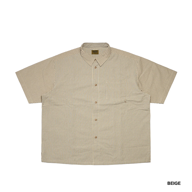 COTS(コッツ)/ MESSAGE CHECK SHIRT -2.COLOR-