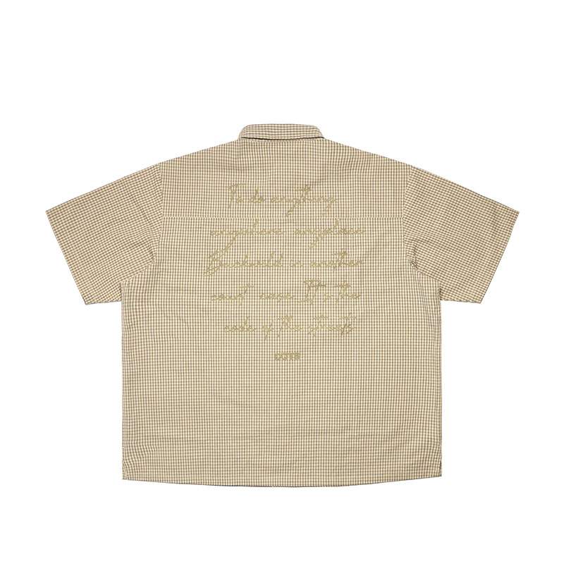 COTS(コッツ)/ MESSAGE CHECK SHIRT -2.COLOR-