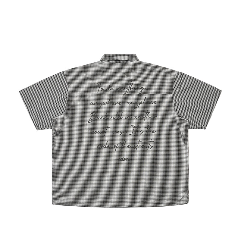 COTS(コッツ)/ MESSAGE CHECK SHIRT -2.COLOR-