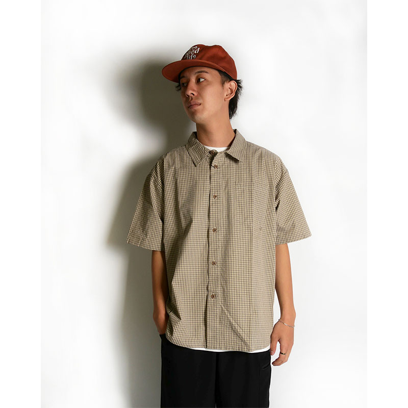 COTS(コッツ)/ MESSAGE CHECK SHIRT -2.COLOR-