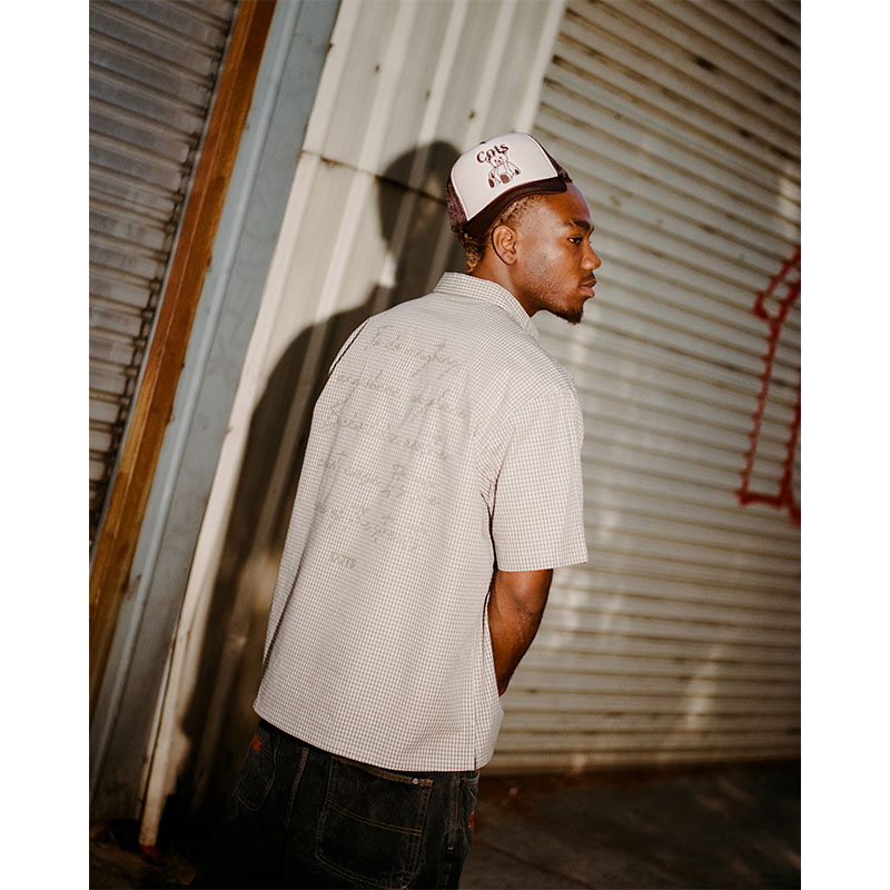 COTS(コッツ)/ MESSAGE CHECK SHIRT -2.COLOR-