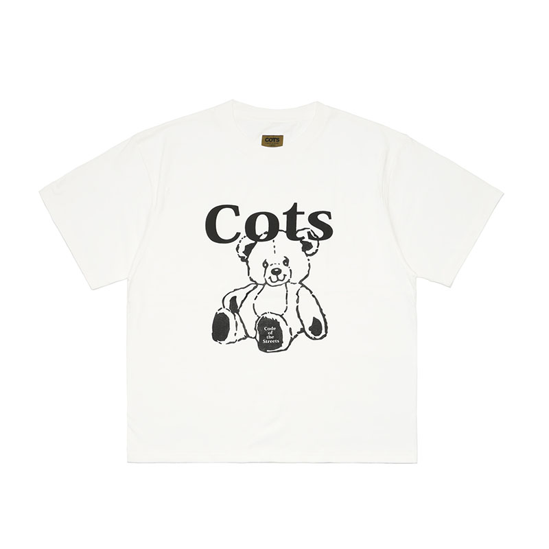 COTS(コッツ)/ TEDDY TEE -3COLOR-(WHITE)