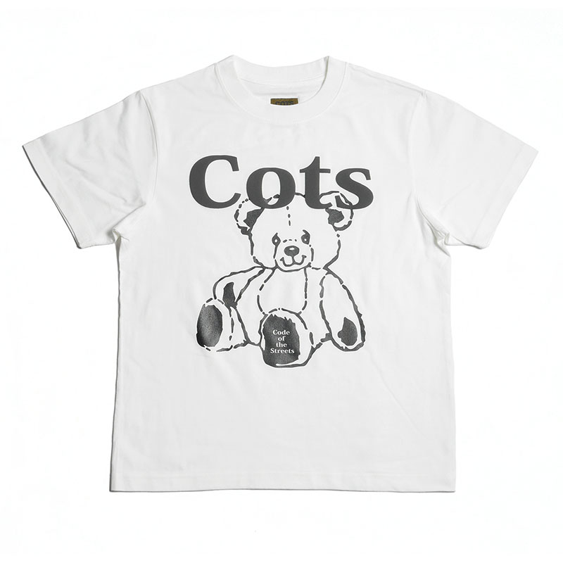 COTS(コッツ)/ TEDDY TEE(LADIES) -3COLOR-(WHITE)