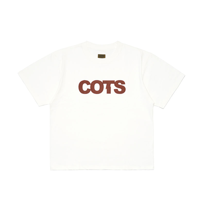 COTS(コッツ)/ LOGO TEE -3COLOR-(WHITE)