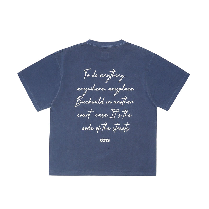 COTS(コッツ)/ PRAYER PIGMENT DYE TEE -2.COLOR-