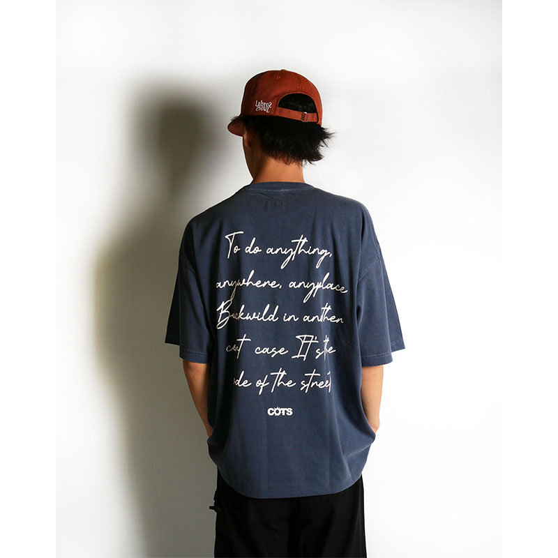 COTS(コッツ)/ PRAYER PIGMENT DYE TEE -2.COLOR-