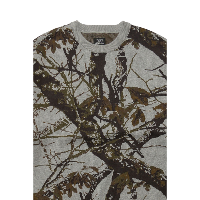 E.S.P.ORIGINAL(イーエスピーオリジナル)/ CAMO CREW KNIT -3COLOR-
