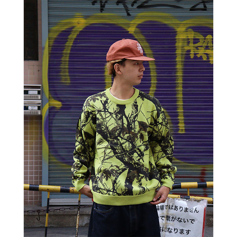 E.S.P.ORIGINAL(イーエスピーオリジナル)/ CAMO CREW KNIT -3COLOR-