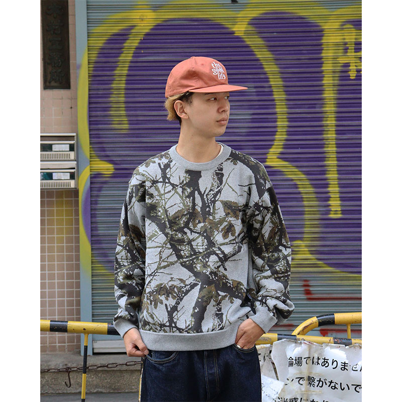 E.S.P.ORIGINAL(イーエスピーオリジナル)/ CAMO CREW KNIT -3COLOR-