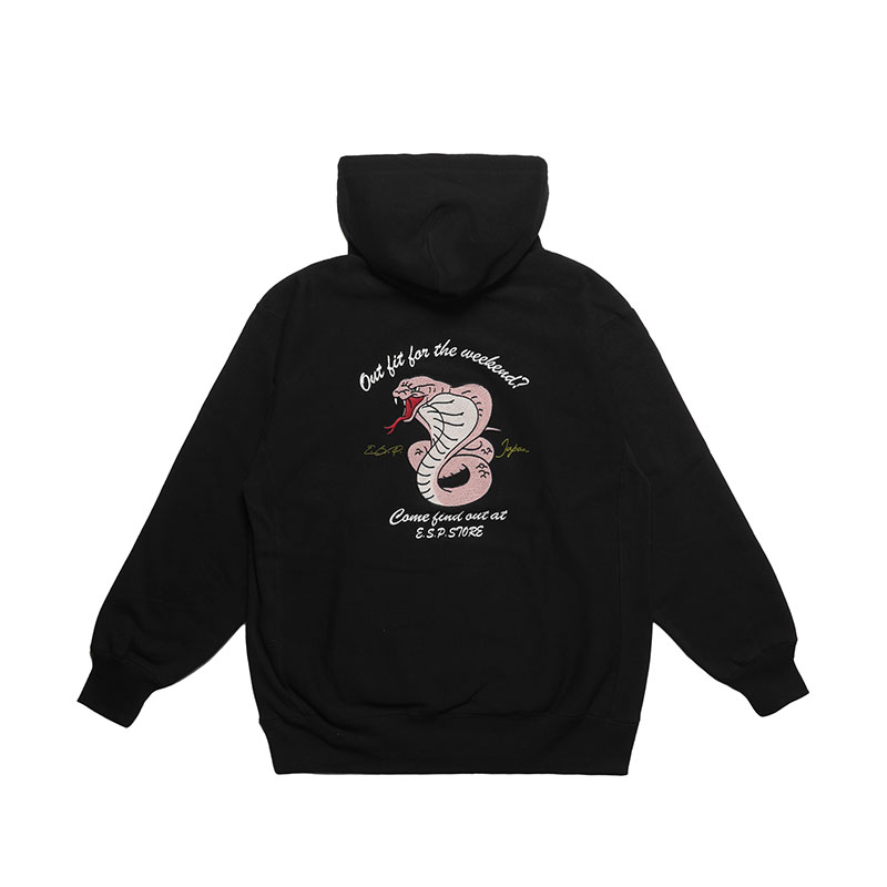 E.S.P.ORIGINAL(イーエスピーオリジナル)/ SOUVENIR SNAKE HOOD SW -2.COLOR-(BLACK)