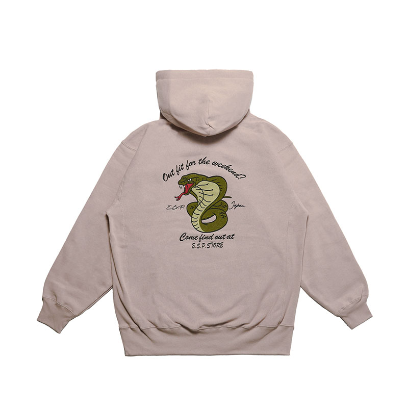 E.S.P.ORIGINAL(イーエスピーオリジナル)/ SOUVENIR SNAKE HOOD SW -2.COLOR-(SALMON)
