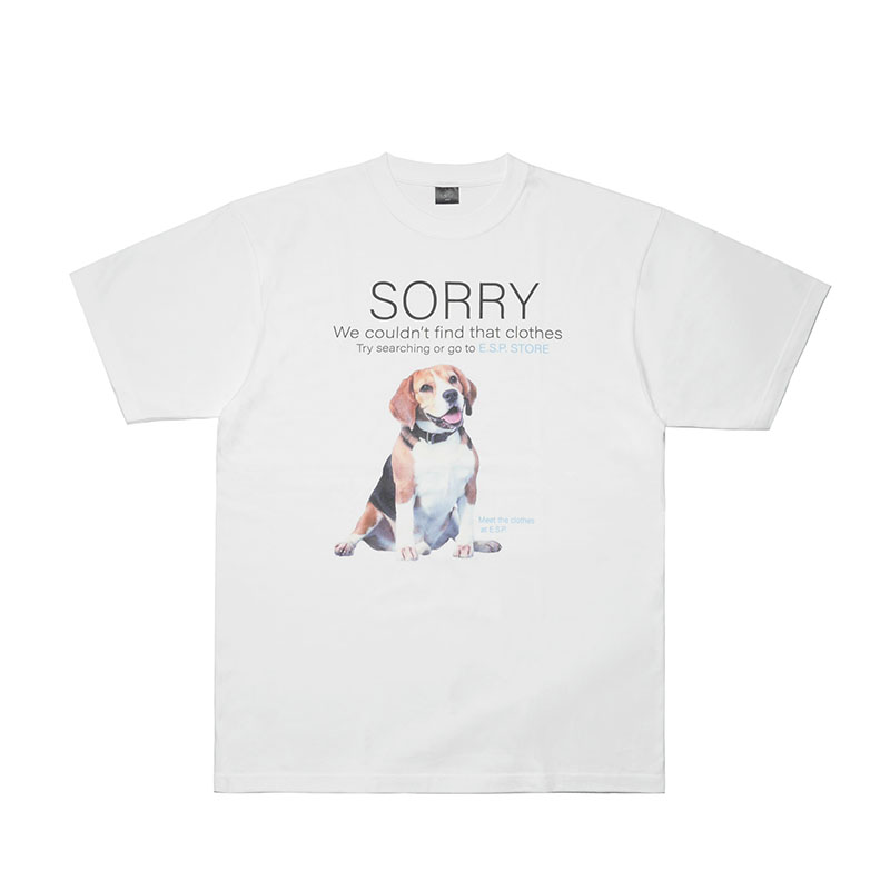 E.S.P.ORIGINAL(イーエスピーオリジナル)/ SORRY SS T-SHIRT -2COLOR-(WHITE)