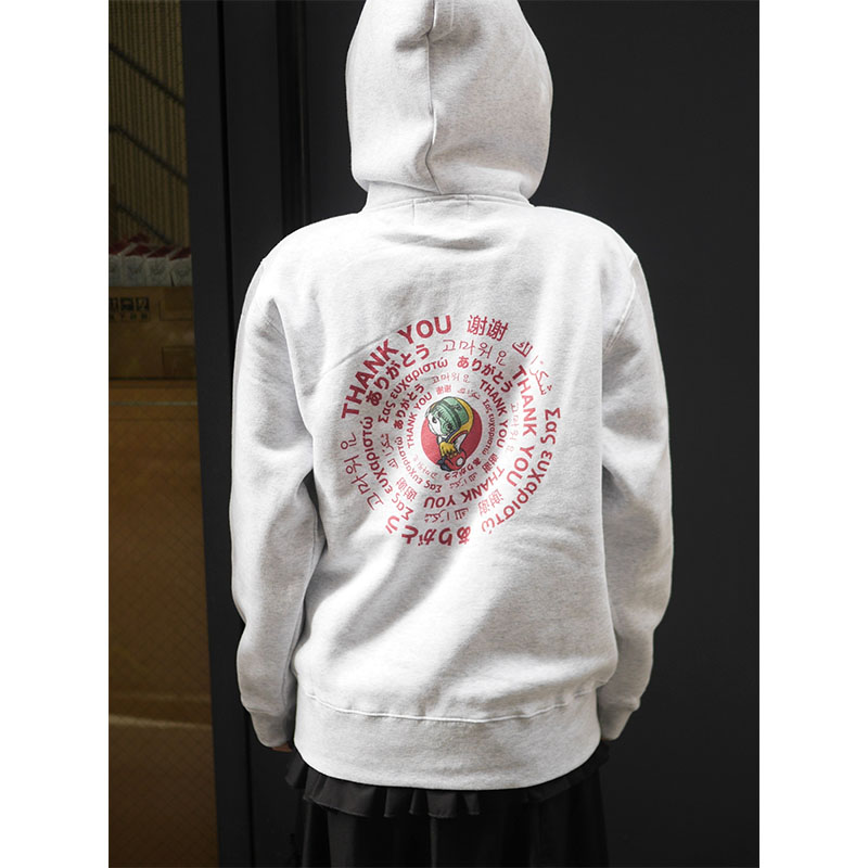 少年ジェッター(ショウネンジェッター)/ ARIGATO ZIP HOOD SW -ASH-