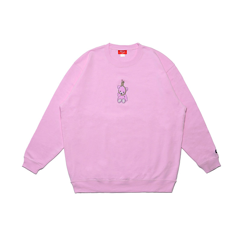 FLOWP(フロープ)/ KUMA CREW SW-4COLOR-(PINK×PINK)