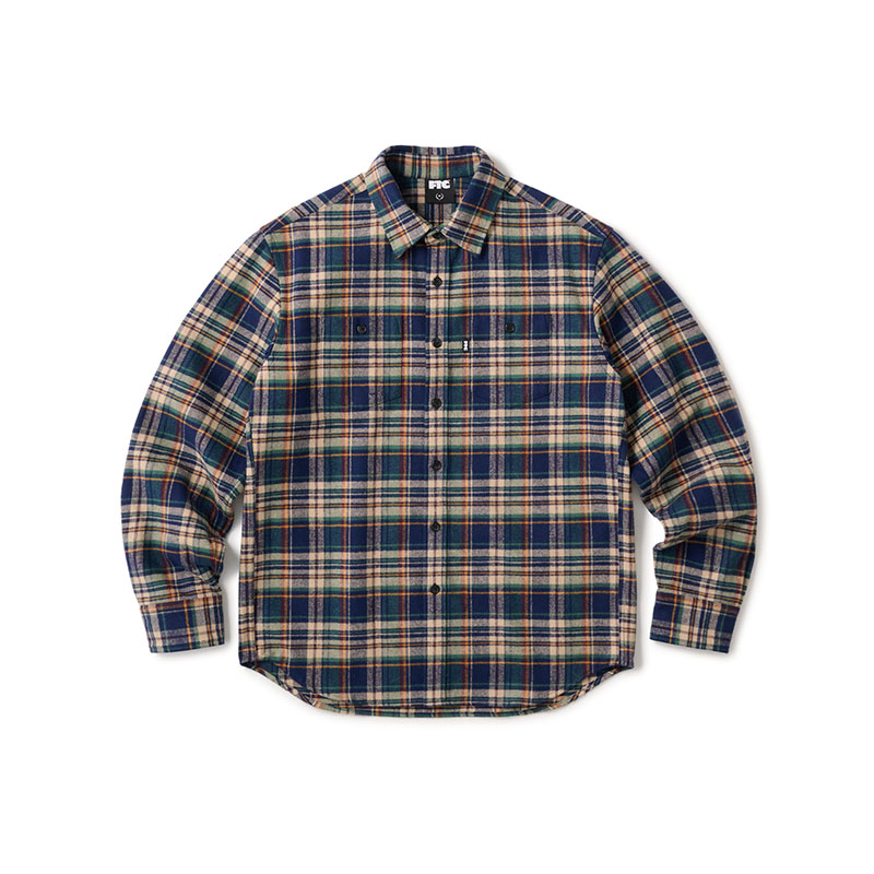 FTC(エフティーシー)/ HEAVY PLAID NEL SHIRT -2COLOR-(NAVY)