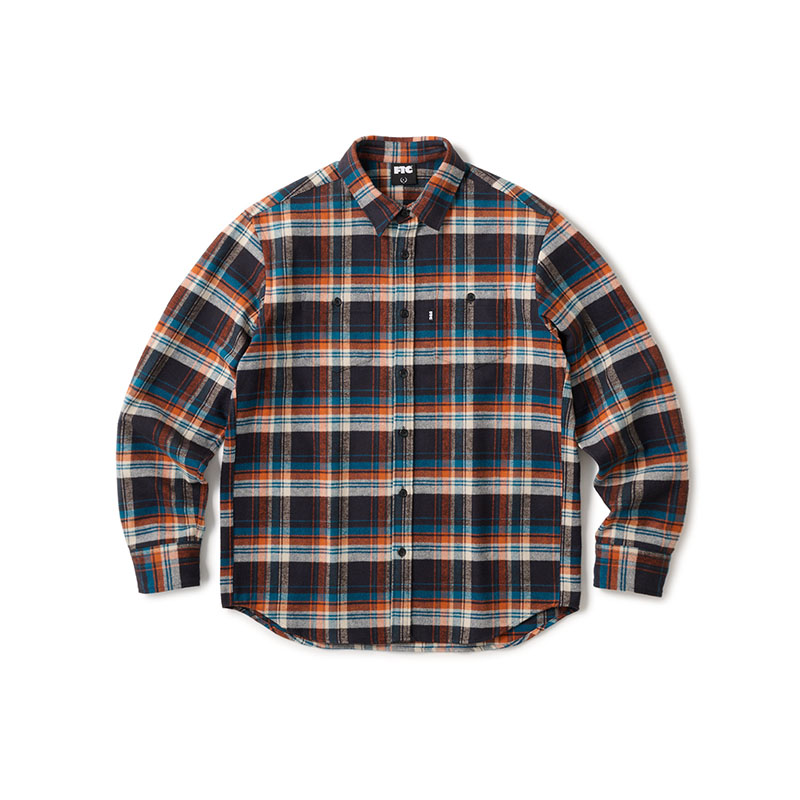 FTC(エフティーシー)/ HEAVY PLAID NEL SHIRT -2COLOR-(ORANGE)