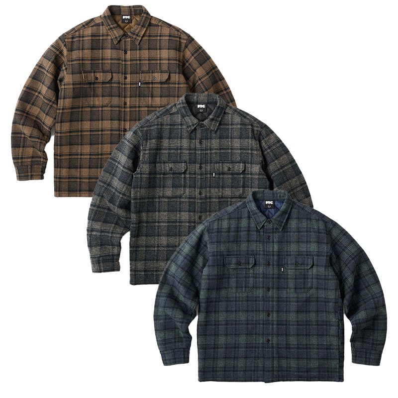 FTC(エフティーシー)/ QUILTED LINED PLAID NEL SHIRT -2COLOR-