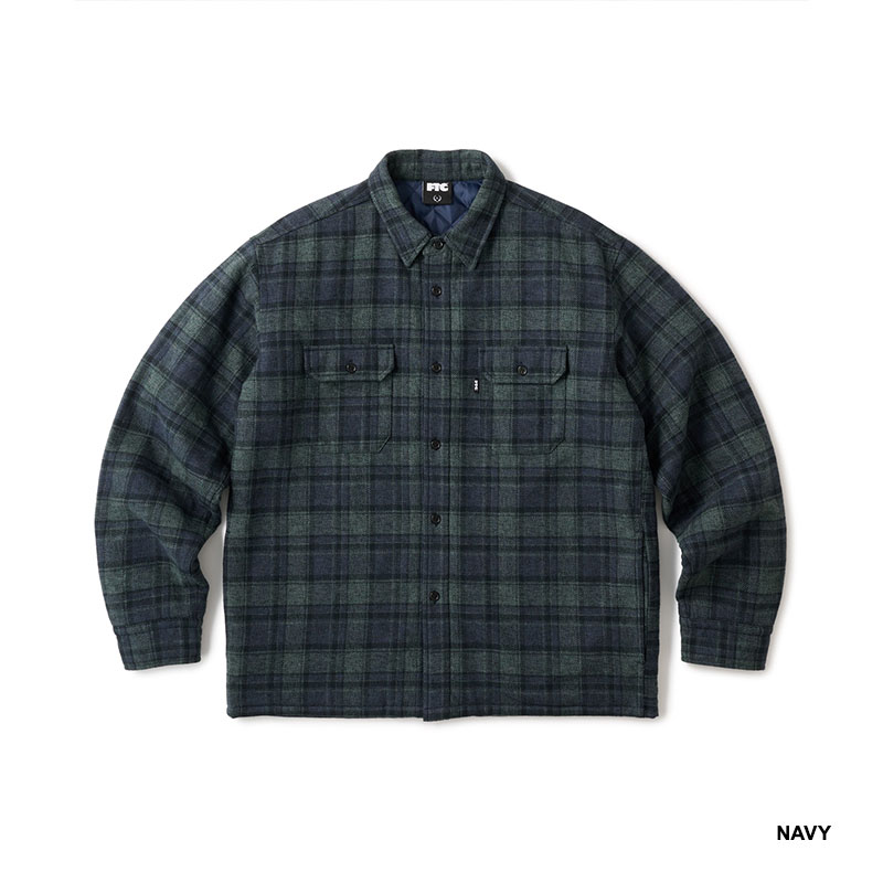 FTC(エフティーシー)/ QUILTED LINED PLAID NEL SHIRT -2COLOR-