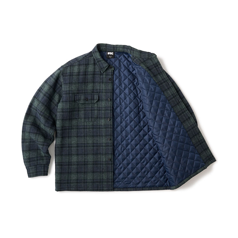FTC(エフティーシー)/ QUILTED LINED PLAID NEL SHIRT -2COLOR-