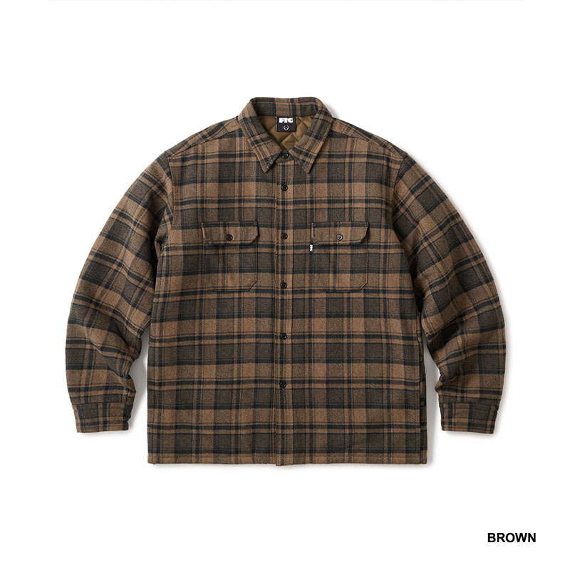 FTC(エフティーシー)/ QUILTED LINED PLAID NEL SHIRT -2COLOR-