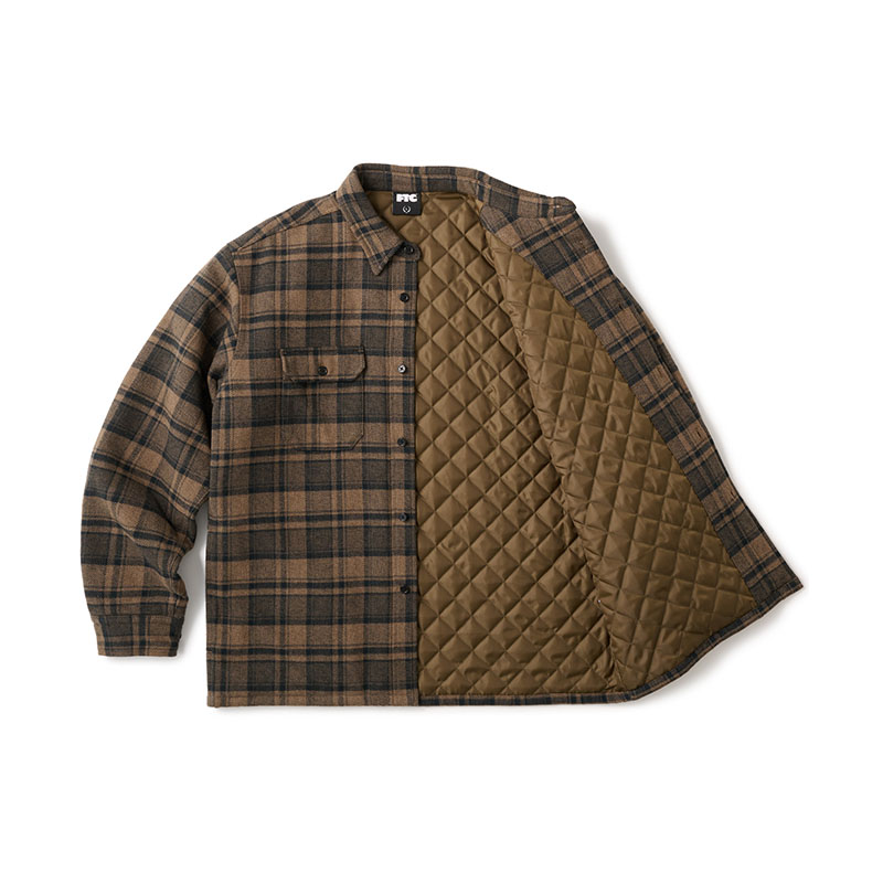 FTC(エフティーシー)/ QUILTED LINED PLAID NEL SHIRT -2COLOR-