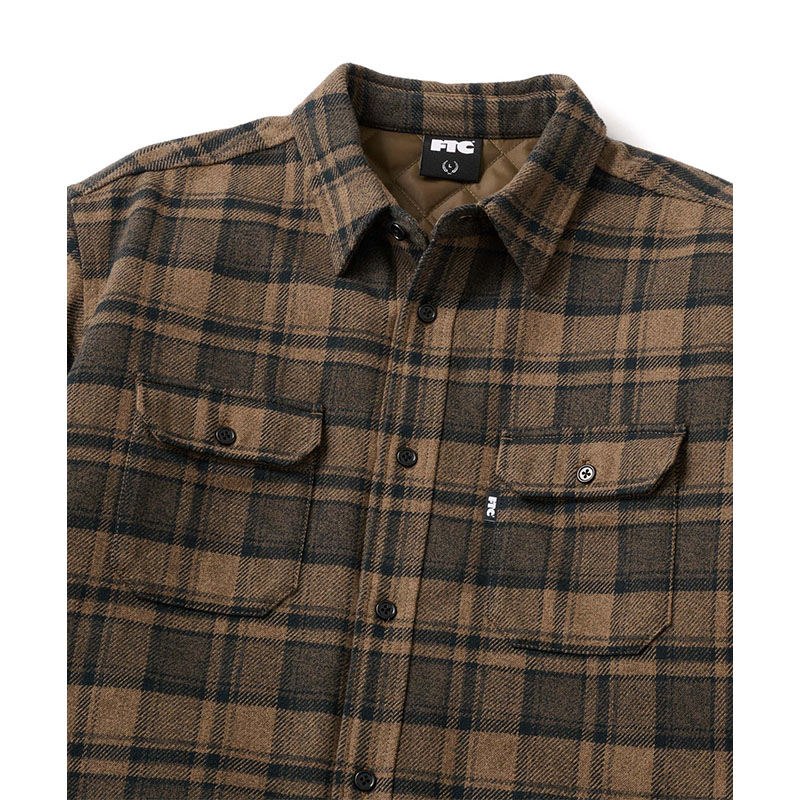 FTC(エフティーシー)/ QUILTED LINED PLAID NEL SHIRT -2COLOR-
