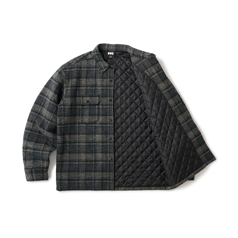 FTC(エフティーシー)/ QUILTED LINED PLAID NEL SHIRT -2COLOR-