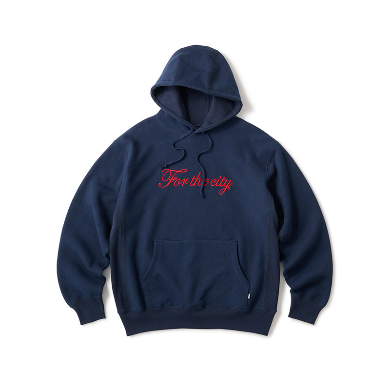 FTC(エフティーシー)/ SCRIPT LOGO PULLOVER HOODY -3COLOR-(NAVY)