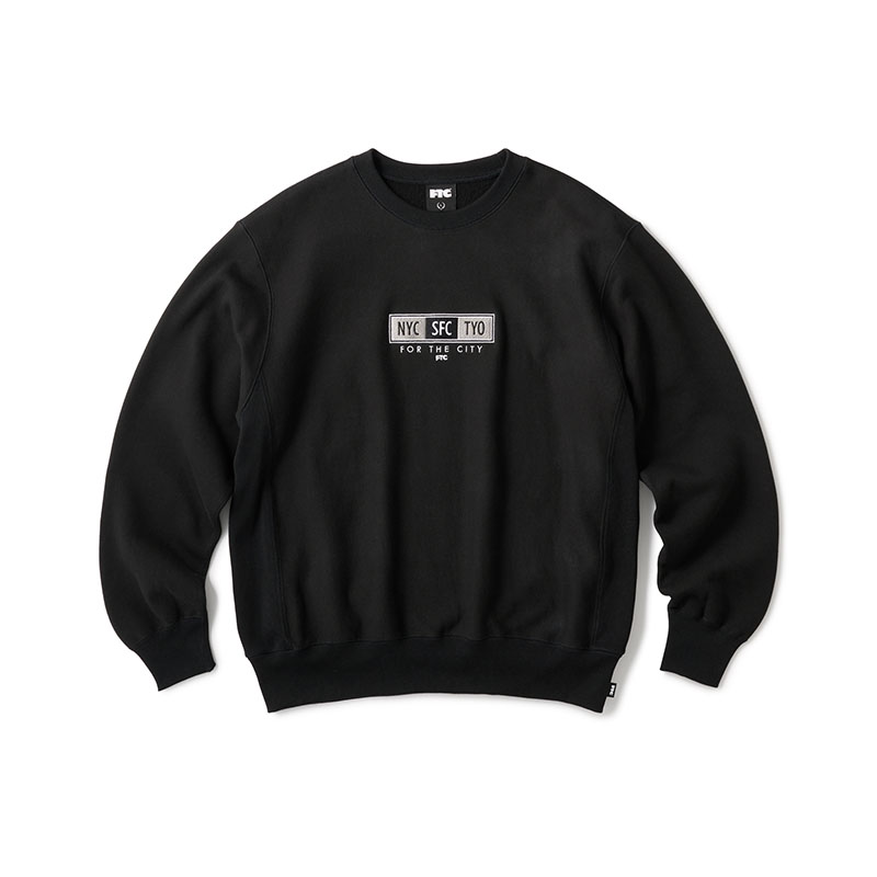 FTC(エフティーシー)/ BIG CITY CREW NECK -3COLOR-(BLACK)