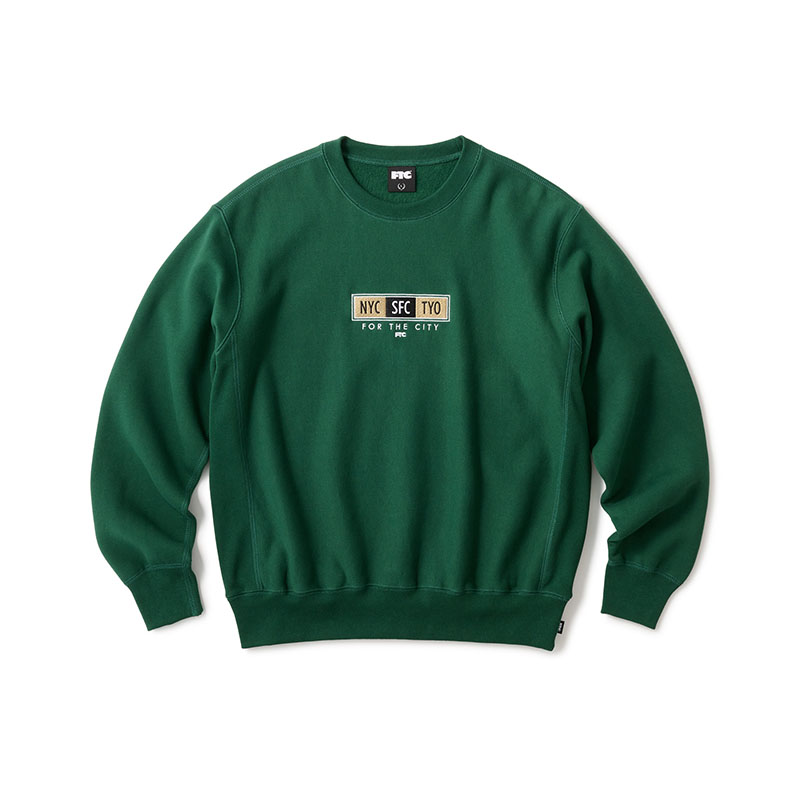 FTC(エフティーシー)/ BIG CITY CREW NECK -3COLOR-(GREEN)