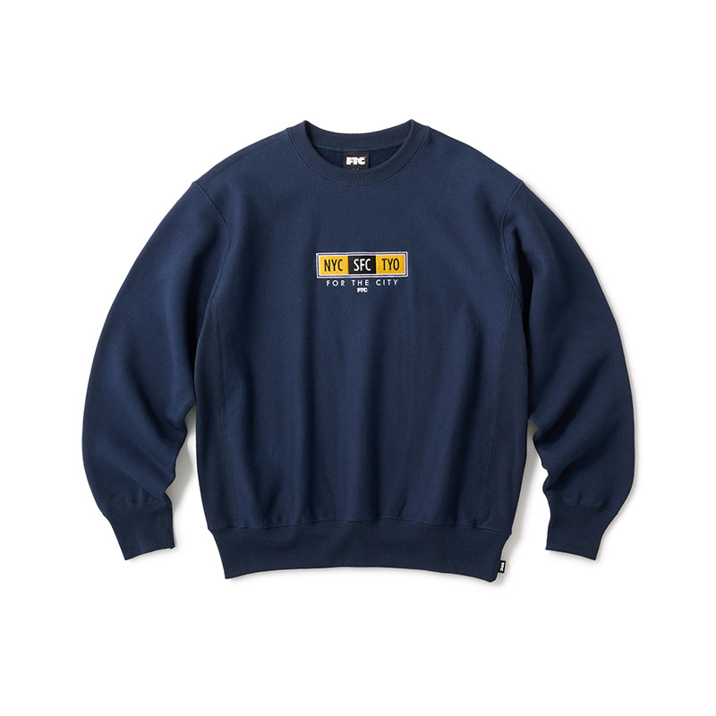 FTC(エフティーシー)/ BIG CITY CREW NECK -3COLOR-(NAVY)