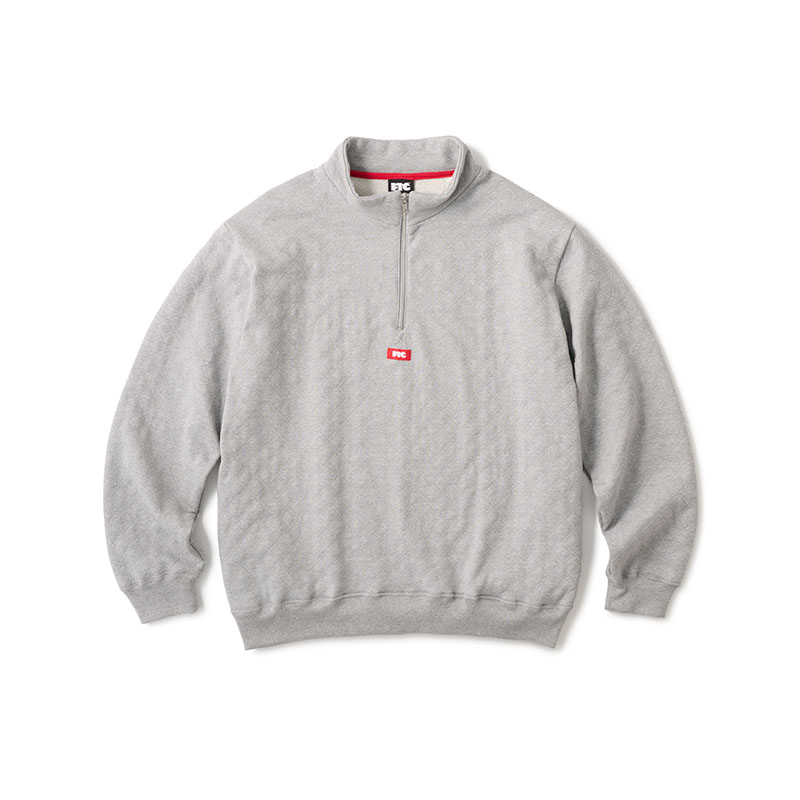 FTC(エフティーシー)/ QUILTED HALF ZIP SWEATSHIRT -3COLOR-(GREY)