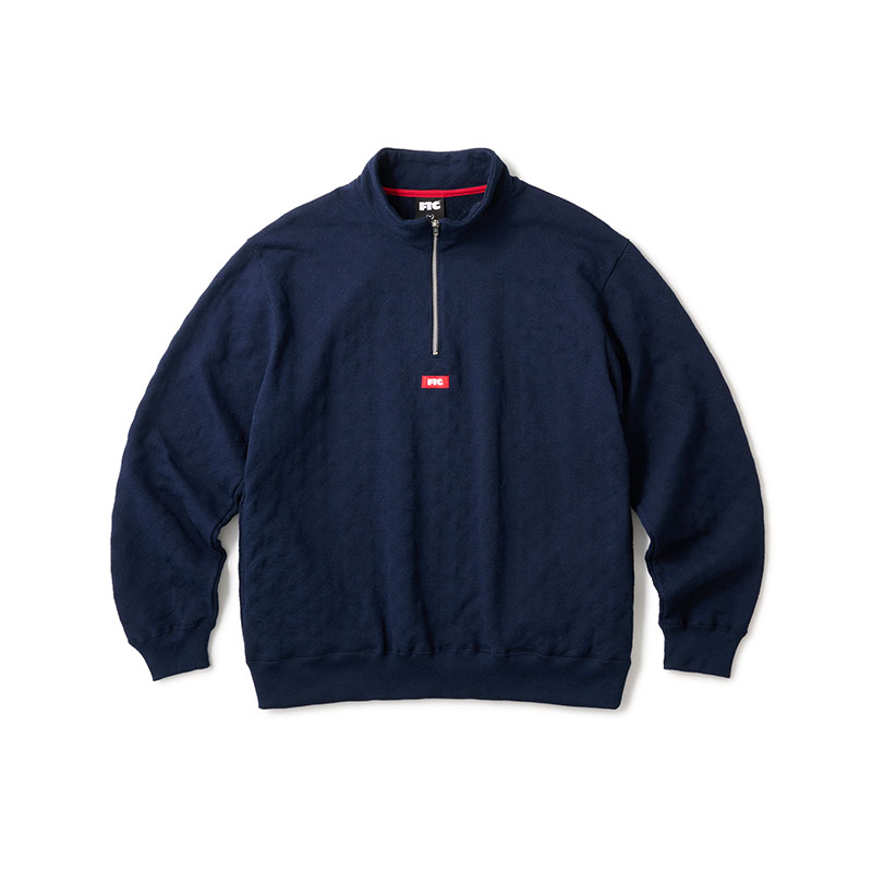 FTC(エフティーシー)/ QUILTED HALF ZIP SWEATSHIRT -3COLOR-(NAVY)