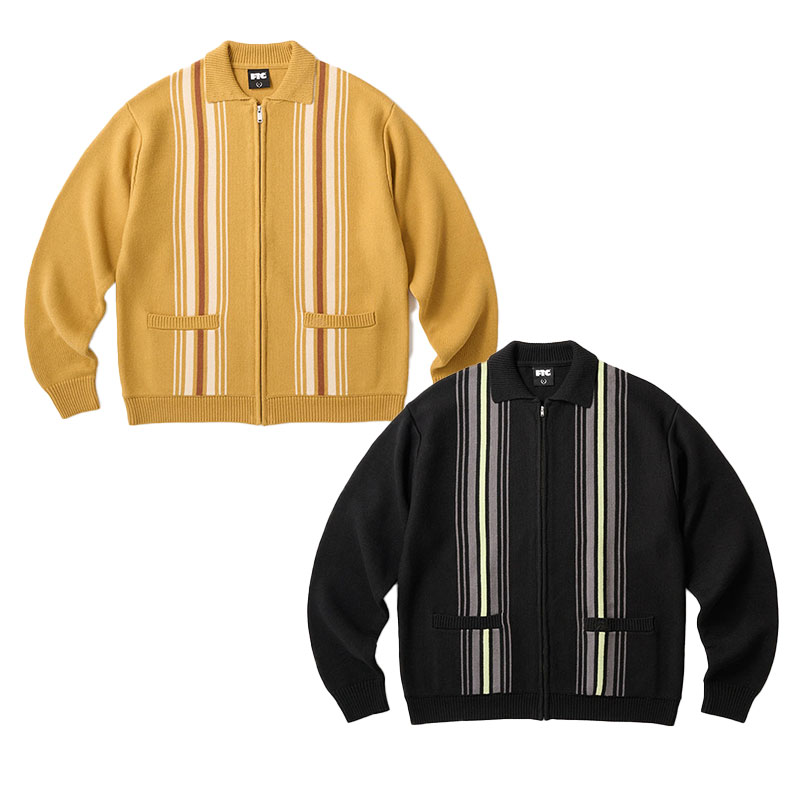 FTC(エフティーシー)/ STRIPE ZIP UP KNIT CARDIGAN -2COLOR-