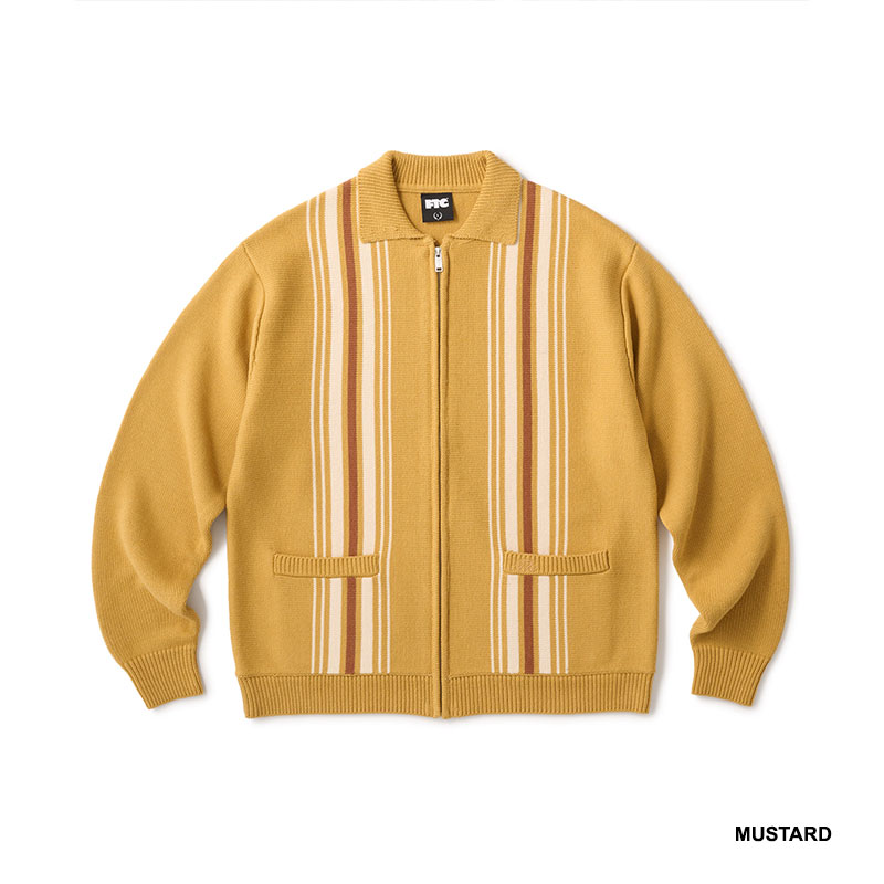 FTC(エフティーシー)/ STRIPE ZIP UP KNIT CARDIGAN -2COLOR-