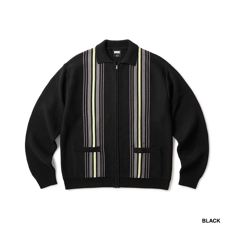 FTC(エフティーシー)/ STRIPE ZIP UP KNIT CARDIGAN -2COLOR-