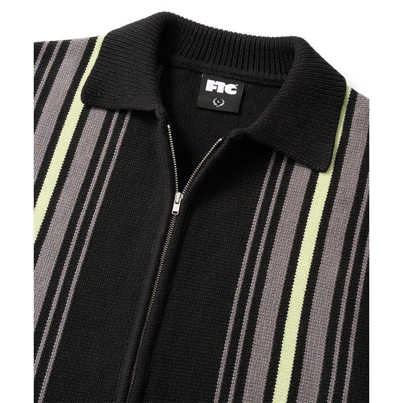 FTC(エフティーシー)/ STRIPE ZIP UP KNIT CARDIGAN -2COLOR-