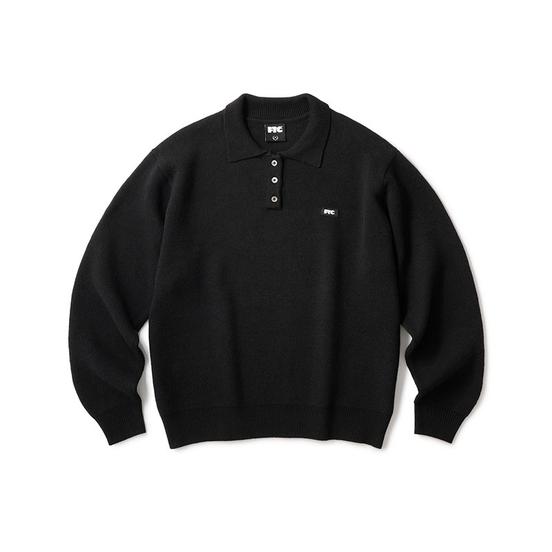 FTC(エフティーシー)/ KNIT POLO SWEATER -2COLOR-(BLACK)