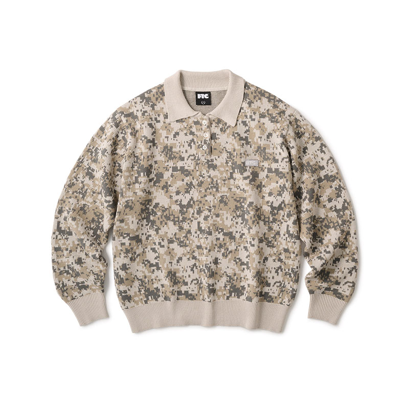 FTC(エフティーシー)/ KNIT POLO SWEATER -2COLOR-(CAMO)