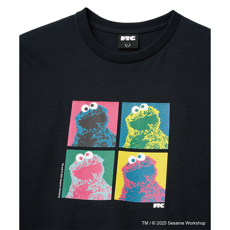 FTC(エフティーシー)/ SESAME STREET meets FTC / COOKIE MONSTER TEE -3.COLOR-