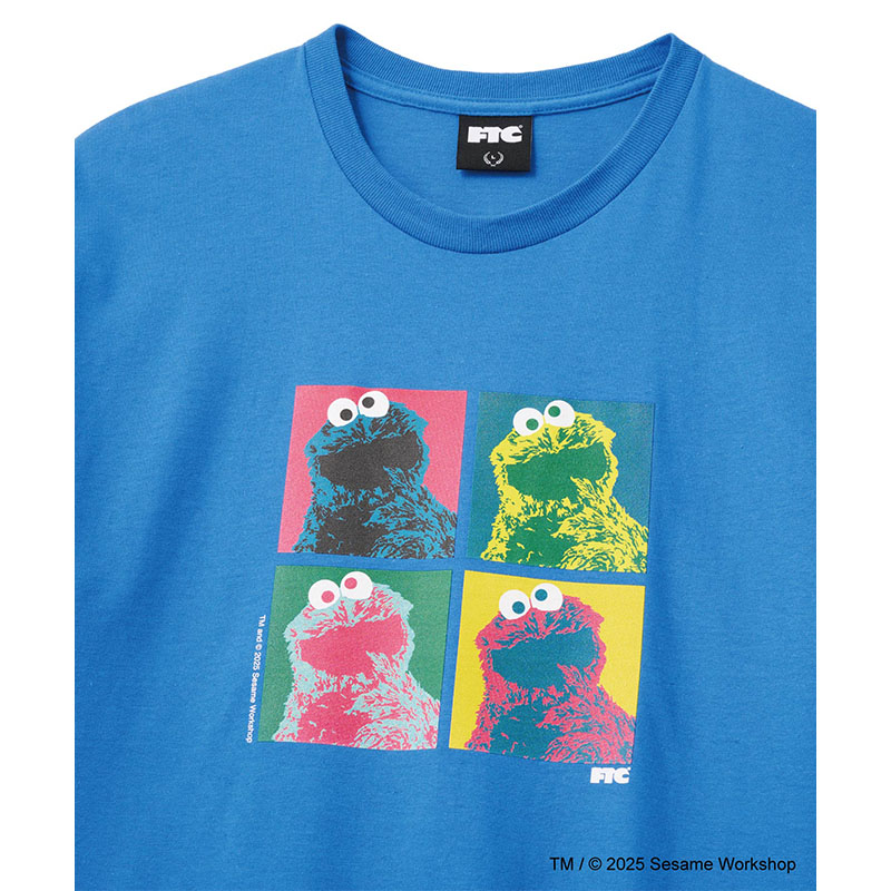 FTC(エフティーシー)/ SESAME STREET meets FTC / COOKIE MONSTER TEE -3.COLOR-