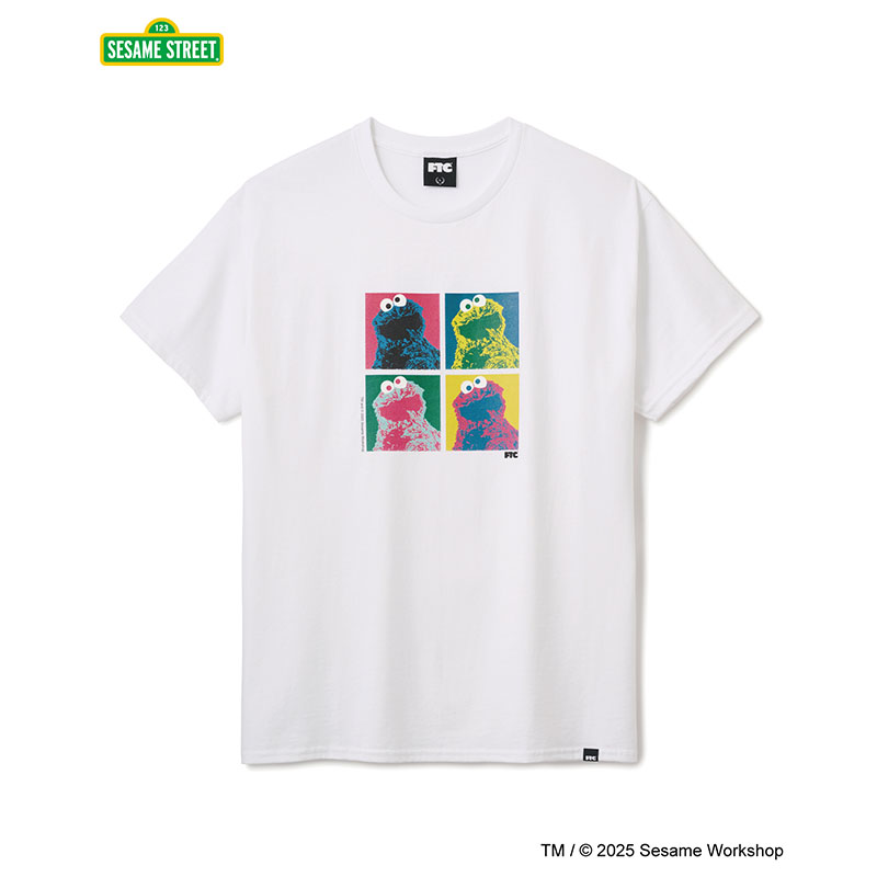 FTC(エフティーシー)/ SESAME STREET meets FTC / COOKIE MONSTER TEE -3.COLOR-(WHITE)
