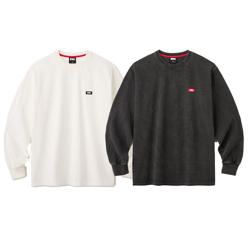 FTC(エフティーシー)/ PIGMENT DYED SMALL LOGO L/S TOP -2.COLOR-