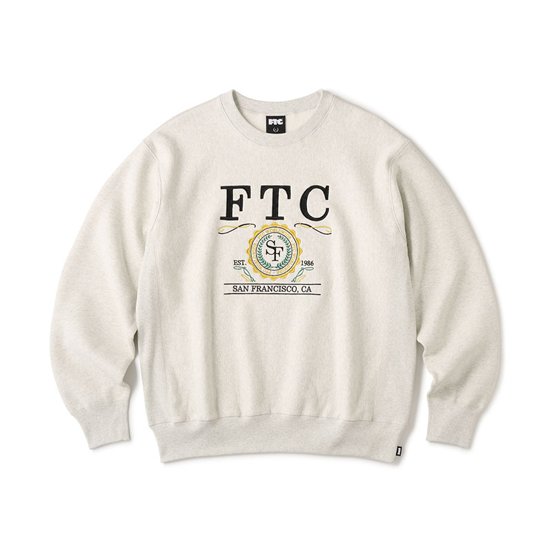 FTC(エフティーシー)/ UNIVERSITY CREW NECK -3.COLOR-(ASH)